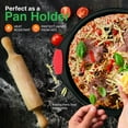 thumbnail image 3 of NutriChef 6 pcs Red Silicone Handles, Anti Slip Flexible for Nonstick Carbon Steel Bakeware Pans, 3 of 7