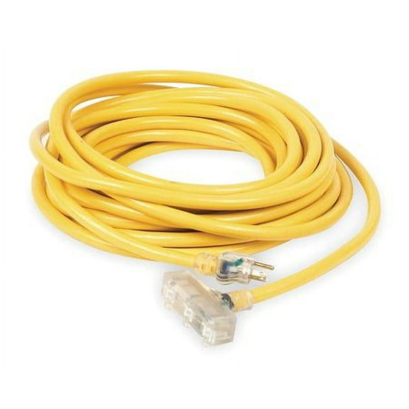 POWER FIRST 1XUR3 50 ft. 10/3 3-Outlet Lighted Extension Cord SJTW