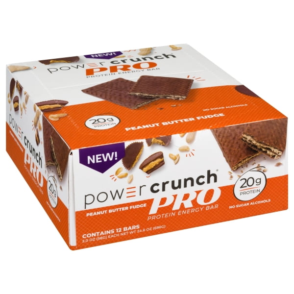 BNRG Power Crunch Protein Energy Bar, PRO, Peanut Butter Fudge, 12 Bars