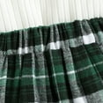 thumbnail image 7 of Toddler Baby Girl Fall Winter Skirt Set Turtleneck Ribbed Long Sleeve T-Shirt Top and Plaid Skirts Dress 2Pcs Party Holiday A-Line Skirt Outfits, 7 of 7