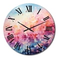 thumbnail image 2 of Designart "Candyfloss Dreams I" Abstract Landscape Oversized Wall Clock, 2 of 5