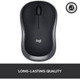 thumbnail image 5 of M185 Souris Sans Fil, 2.4GHz avec Récepteur USB Mini, Autonomie de 12 Mois, Suivi Optique 1000 DPI, Ambidextre, Compatible avec PC, Mac, Ordinateur Portable, 5 of 5