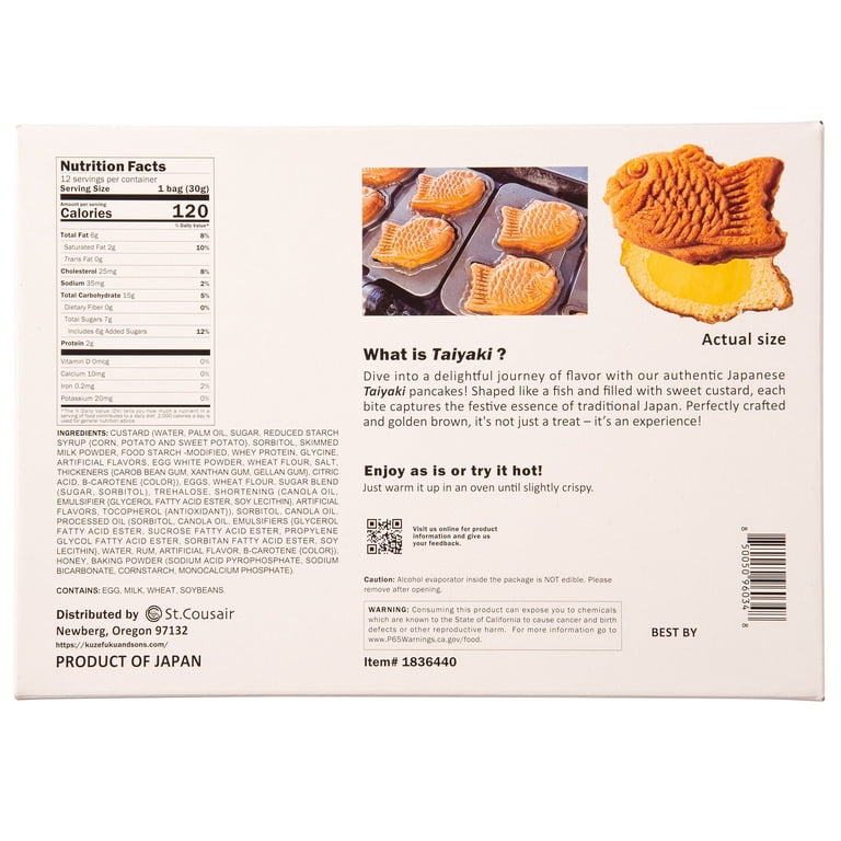 Kuze Fuku & Sons Taiyaki Japanese Pancakes, 12.69 Ounce - Walmart.com