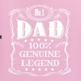 thumbnail image 5 of Wild Bobby, No. 1 Dad Genuine Legend Father's Day Unisex Crewneck Sweatshirt, Light Pink, 3X-Large, 5 of 6