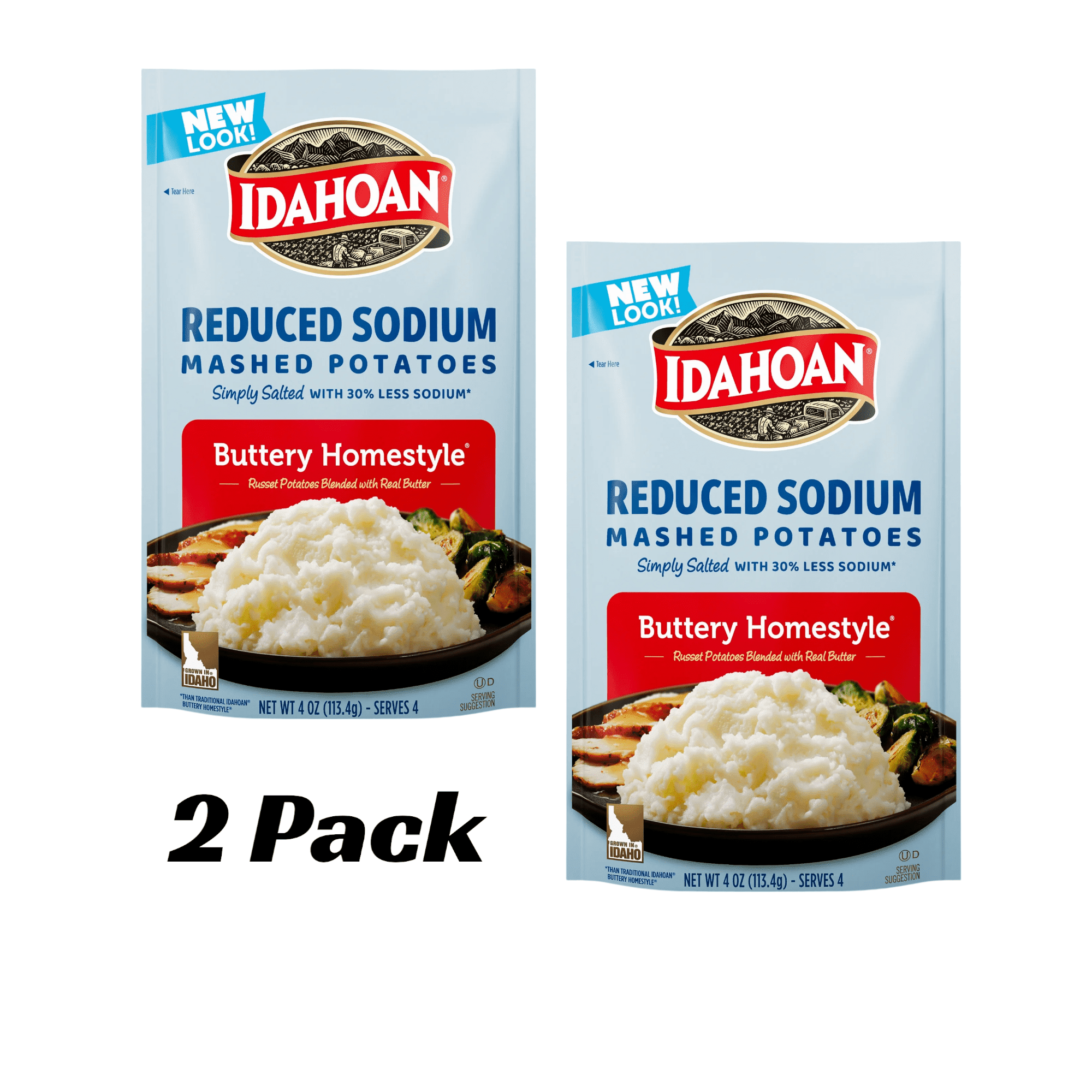 2 pack) Idahoan® Sour Cream & Chives Mashed Potatoes - Walmart.com