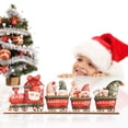 thumbnail image 5 of Tren de madera de Navidad Decoración navideña para el hogar Adornos navideños 2024 Regalo de Navidad Año Nuevo 2025, 5 of 5