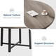 thumbnail image 4 of 47-pulgada round dining mesa para 4: moderno industrial design con thick tabletop y sturdy metal base, space-saving para kitchen y dining room, gris, 4 of 7