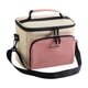thumbnail image 1 of Bolsa de almuerzo térmica portátil de tela Oxford con correa de hombro ajustable Rosa, 1 of 9