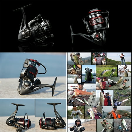 TECHTONGDA One-handed Reel All Metal Double Cup TSP2000 12 Axis Spinning Fishing Reel Left and Right Hand Interchange