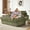 Olive Green, variant on Aukfa 53"W Oversized Chaise Lounge Loveseat Sleeper Sofa with 2 Cup Holders, 3 Pillows, Fluffy Corduroy, Olive Green