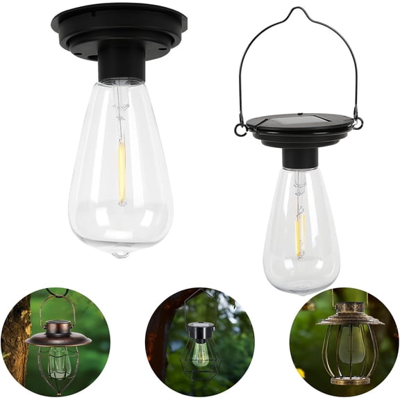 Replacement Solar Light Parts-Solar Lanterns Outdoor Waterproof for Versatile Switching 2 Pack They Can Serve As Accessories Or Stand Alone As Lanterns