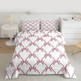 thumbnail image 2 of Feelyou Cute Bow-tie Full Size Comforter Sets, Watecolor Butterfly Knot Bedding Sets, 3pcs, 2 of 8