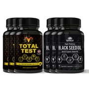 Black Seed Oil and Total Test Testosterone Booster Combo Pack