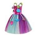 thumbnail image 5 of IBTOM CASTLE Rainbow Candy Costume for Girls, Kids Candy Princess Tutu Dress with Hair Hoop Halloween Birthday Party Fancy Dress Up Outfit, 5 of 8