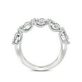 thumbnail image 5 of IGI Certified Pear Shape Lab Grown Diamond Anniversary Band Ring For Women | 5 Stone 2 CT TW 14K White Gold | FG-VS Quality Penelope Friendly Diamonds Band Ring, 5 of 6