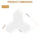 thumbnail image 2 of Protectores de esquina Uxcell 12Pcs Protectores de esquina de mesa Guardias de esquina de muebles y parachoques de bordes (en forma de T, blanco), 2 of 6
