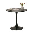 thumbnail image 7 of 31.5" Modern Round Dining Table, Mid-Century Leisure Tulip Table with Metal Pedestal Base for Dining Room, Living Room 2 to 4 Person, 7 of 7