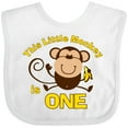 thumbnail image 3 of Inktastic Little Monkey 1st Birthday Boy Boys or Girls Baby Bib, 3 of 4
