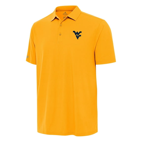 Men's Antigua Gold West Virginia Mountaineers Era Polo