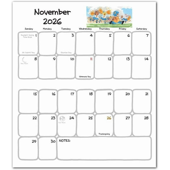 2026 Pocket Calendar (4x7)