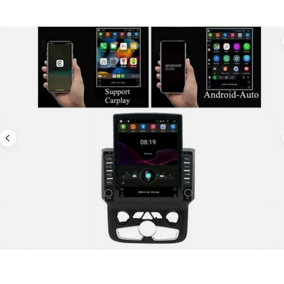 Molaner Android 13 Car Stereo Fit for Dodge Ram 1500-5500 2013-2018,Slakerbe 9.7 inch Touch Screen Car Radio Wireless Carplay & Android Auto with WiFi Bluetooth FM/RDS Navigation,2GB 32GB