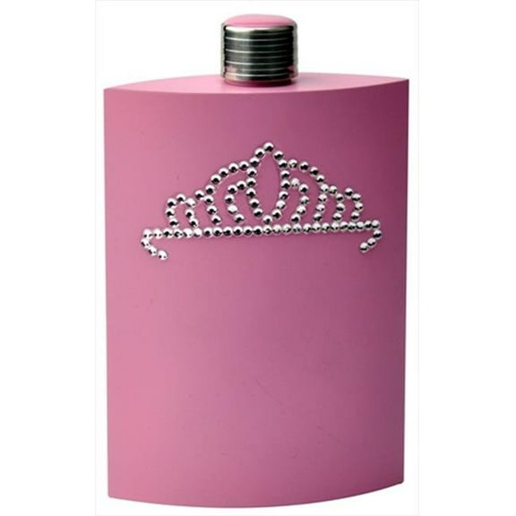 FJX Wholesale  5oz Pink with Teirra Flask 4.9in. x 3.2in. x 1.2in.