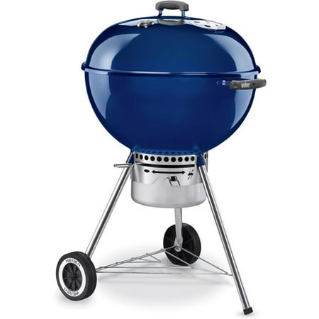 Weber 22.5" One-Touch Gold Charcoal Grill, Navy Blue