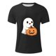 thumbnail image 4 of Blusas y camisas de manga corta y cuello redondo para hombre. Blusas/camisetas de manga corta con cuello redondo y estampado de Halloween para hombre. Blusa para hombre., 4 of 5