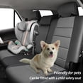 thumbnail image 6 of coverdream 4Runner Seat Covers Custom Fit for 2010-2024 Toyota 4Runner (7-Seater,3-Row) - Breathable Leather Auto Seat Covers(Full Set,Black/Gray), 6 of 9