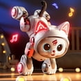 thumbnail image 2 of Intelligent Programming Cat Robot Toy for Kids 3+ - ABS Material, 16x25x22cm - Voice Control & Gesture Operation, 2 of 9