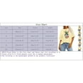 thumbnail image 3 of TSADFHJI Hauts pour Femmes Élégants TG T-Shirt Oversize d'Été Décontracté Mode Imprimé Col Rond Manches Courtes Chandail T-Shirt m Gris, 3 of 4