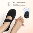 thumbnail image 4 of DREAM PAIRS Women's Mary Jane Flat Shoes Breathable Knit Walking Shoes with Elastic Strap Comfortable Machine Washable Slip-On Flats, 4 of 8
