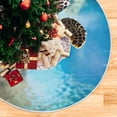 thumbnail image 5 of FMSHPON Sea Turtle Xmas Christmas Tree Skirt Stand Mat for Holiday Party Decoration Indoor Outdoor 48 inches, 5 of 6