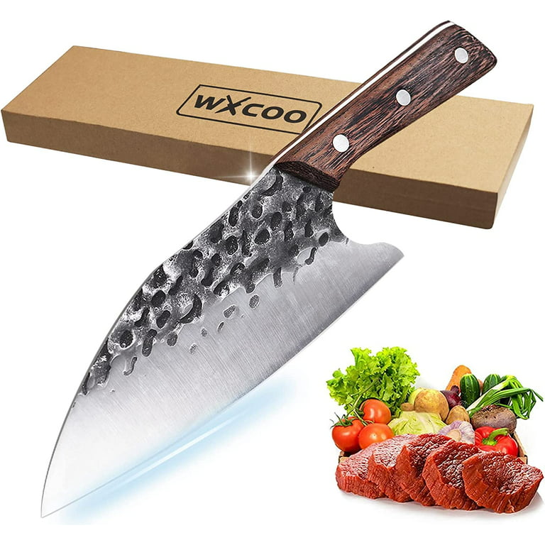 WXCOO Chef Kitchen Knife, 7.5 Inch Forged Kitchen Knife, High Carbon  Stainless Steel Kitchen Knife, Chef Knives for Women and Men.