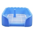 thumbnail image 2 of Inodoro para Perros Y Mascota Bandeja para Cachorro Herramienta de Limpieza de Mascota Soporte para Almohadil de entre Azul Colco Inodoro con bandeja de arena, 2 of 8
