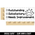 thumbnail image 2 of Outstanding Satisfactory Needs Improvement Teacher Student School Self-Inking Rubber Stamp Ink Stamper - Black Ink - Small 1-1/2 Inch, 2 of 7