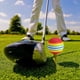 thumbnail image 4 of Eigraketly Stripe Espuma Esponja Pelotas de golf Swing Práctica Entrenador Ayuda Herramienta de entrenamiento de golf, Rojo Type3 NO3, 4 of 6