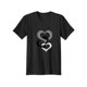 thumbnail image 1 of Camiseta de manga corta con cuello redondo y estampado de corazones para mujer Blusa casual suelta Tops tipo túnica XianweiShao 8390613904140, 1 of 1