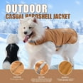 thumbnail image 4 of Dog Winter Jacket, Water Resistant Dog Jacket, Reflective Winter Coat with Adjustable Straps, Thick Fleece Lining, Back Zipper and Reflective Strips, for Large Breeds, 4 of 7