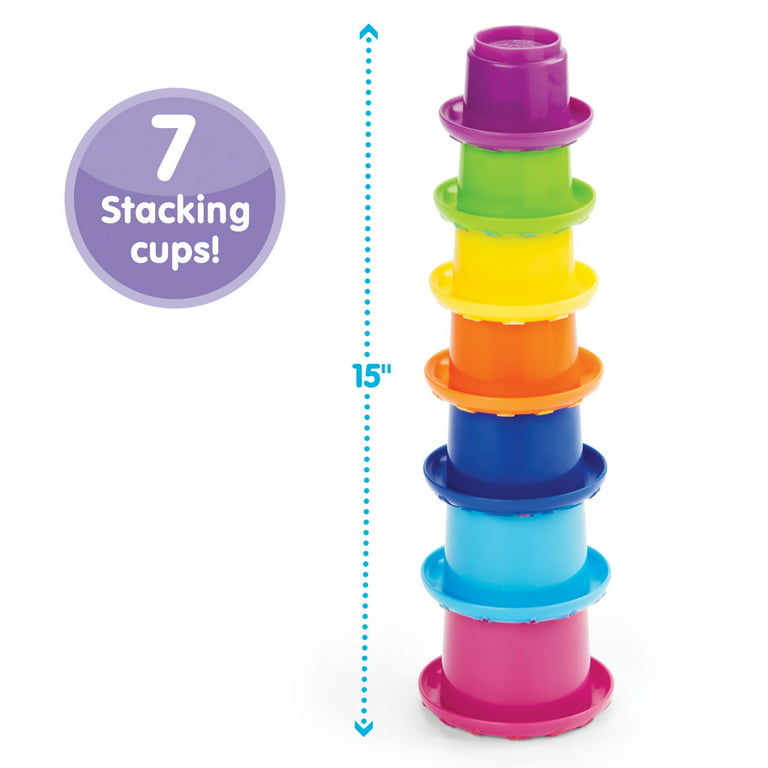 Baby Products Online - 10pcs Baby Stacking Cups for Toddlers 1-3, Rainbow  Nesting Cups, Toy Cup for High Baby Stacking, Animal Figure Design, Drain  Holes for Toys No - Kideno