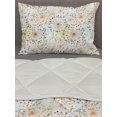 thumbnail image 3 of Abstract Comforter & Sham Bedding Set, Abstract Lines with Colorful Dots Curves Floral Inspirations in Absurd Art, 3 pcs Duvet Set Microfiber Filling Quilt, 5 Sizes, Multicolor, by Ambesonne, 3 of 4