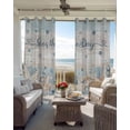 thumbnail image 2 of Blue Ocean Blackout Curtains for Bedroom Living Room, Seas The Day 72 In Long Thermal Insulated Room Darkening Drapes Grommet Window Treatments, 52 x 72 In, 2 of 9