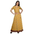 thumbnail image 1 of Moomaya Printed Elegant Crop Top And Long Skirt Set Ethnic Dresses For Women, 1 of 6