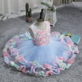 thumbnail image 1 of Vestido de niña, vestido de pastel colorido, vestido hinchado, vestido de niña, vestido de princesa, 1 of 5