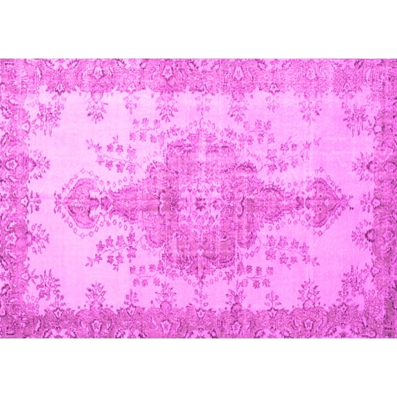 Ahgly Company Indoor Rectangle Persian Pink Traditional Area Rugs, 5' x 7'