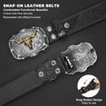 thumbnail image 2 of Unisex Western Embossed Leather Belt with Removable Alloy Buckle - Soft Adjustable 1.5-inch Cowboy Belt for Jeans, Ideal for Country Concerts/Rodeos, Oil-Edged Craftsmanship, Christmas Gift Boxed, 2 of 6