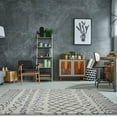 thumbnail image 2 of Ladole Rugs Trellis Synthetic Beautiful Soft Modern Carpet Area Rug in Ivory-Light Grey 8x11 (7'10" x 10'5", 240cm x 320cm), 2 of 4