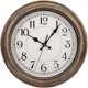 thumbnail image 1 of 12-inch retro wall clock, vintage round decorative wall clock, silent, 1 of 5