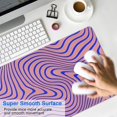 thumbnail image 4 of Pink Bottom and Blue Line&nbsp;mousepad Gamingwaterproofwashable&nbsp;Line Series for Office Home Work GamingmousepadsRubber Base Mousepad with Stitched Edges 31.5x11.8inches, 4 of 7