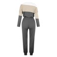 thumbnail image 4 of BLOCLOALO 2 Piece Lounge Set Pullover Crewneck Sweater Women's Outfit Long Sleeve Crewneck Pullover Tops and Long Pants Sweatsuits with Sweatpants Long Sleeve Tops Jogger Sets Casual Sets Black L, 4 of 5